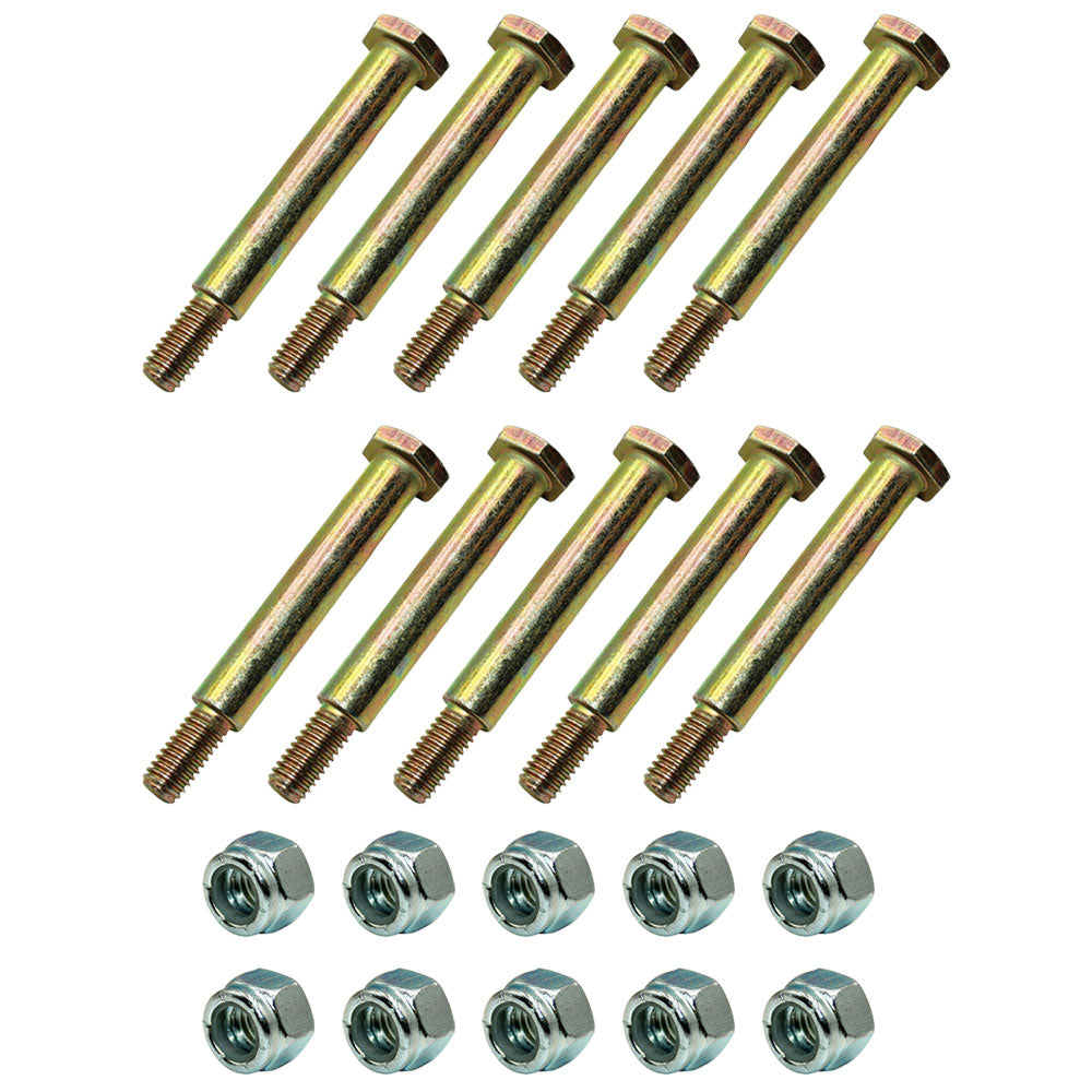 Qty 10: Wheel Bolt and Lock Nut Kits Fits MTD Replaces 40340