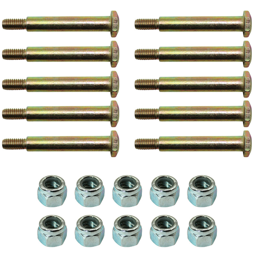 Qty 10: Wheel Bolt and Lock Nut Kits Fits Cub Cadet Replaces 40340