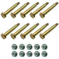 Qty 10: Wheel Bolt and Lock Nut Kits Fits MTD Replaces 40340