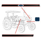 83952740 Hood Decal Set Fits Ford/New Holland