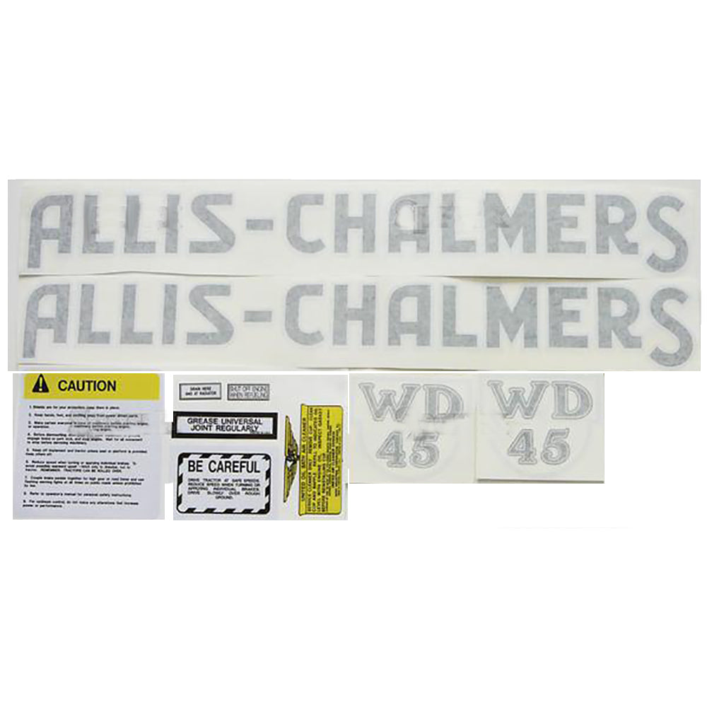 MAE30-0048-AIC Fits Allis Chalmers WD45 Complete Decal Set