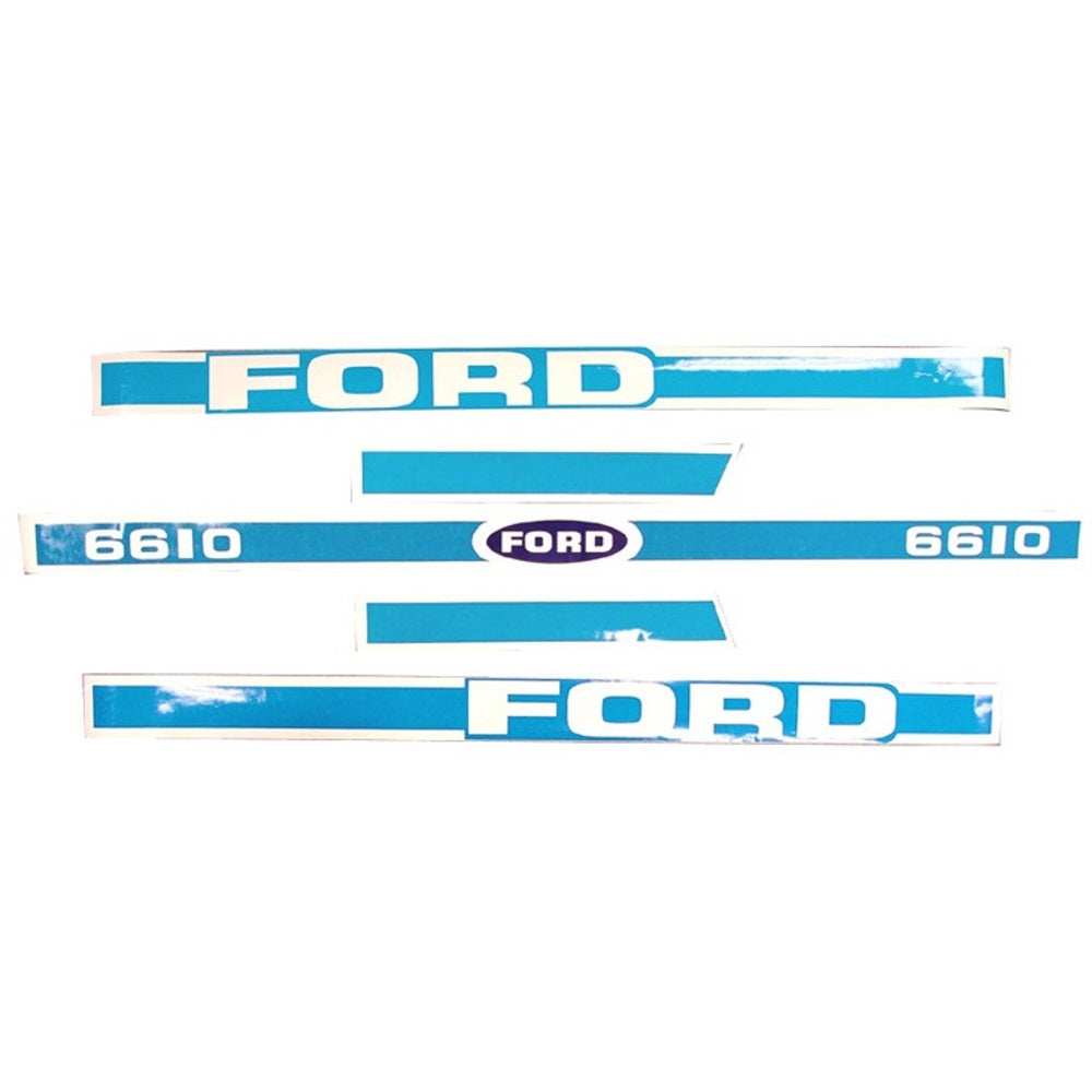 F6610 Hood Decal Set Fits Ford/New Holland 6610 w/o Cab 1981 - 1986