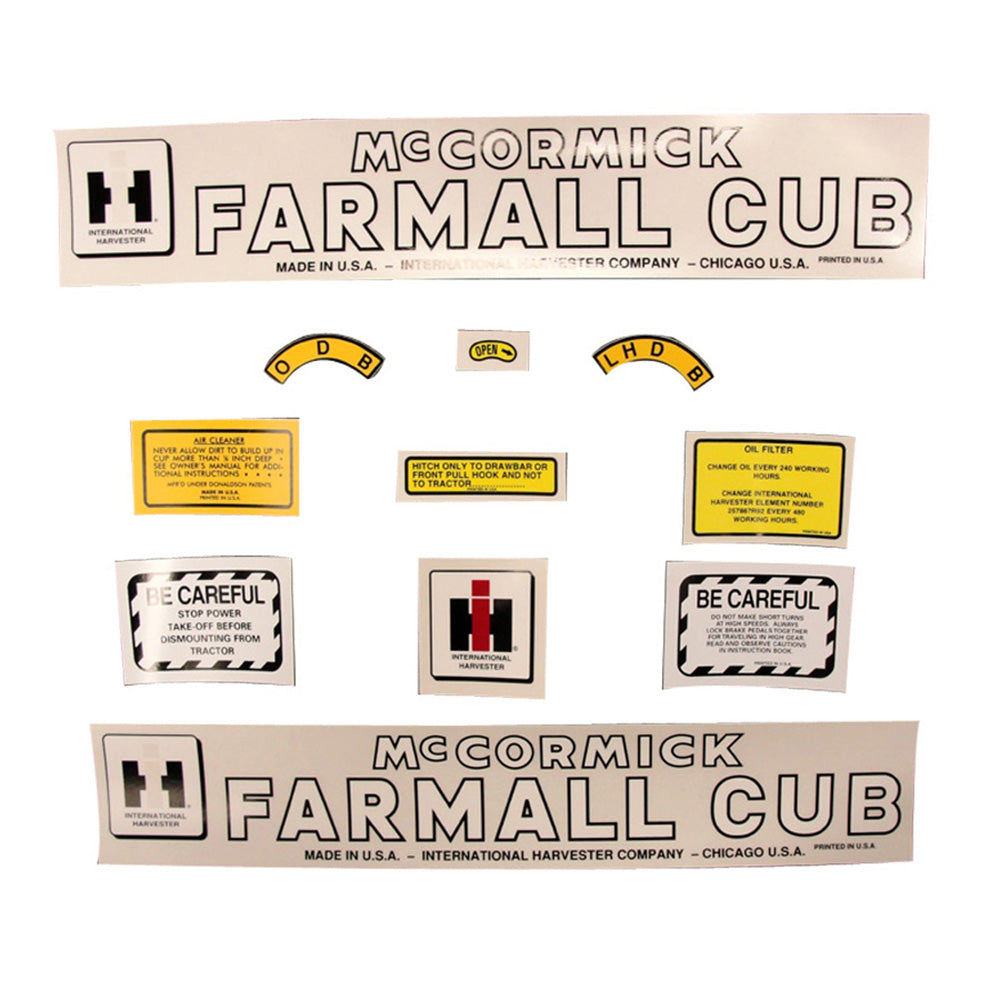 1392978 Decal Set Fits Case/International Harvester