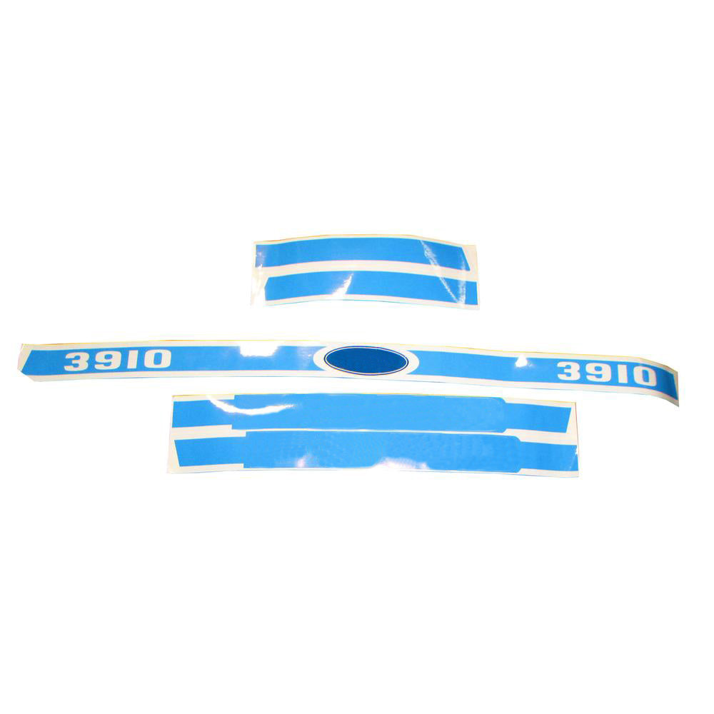 F3910B Blue Hood Decal Set Fits Ford/New Holland