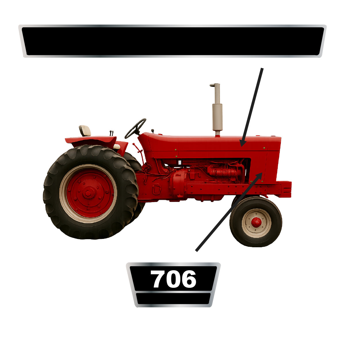 HKIH706 - Hood Decal Set