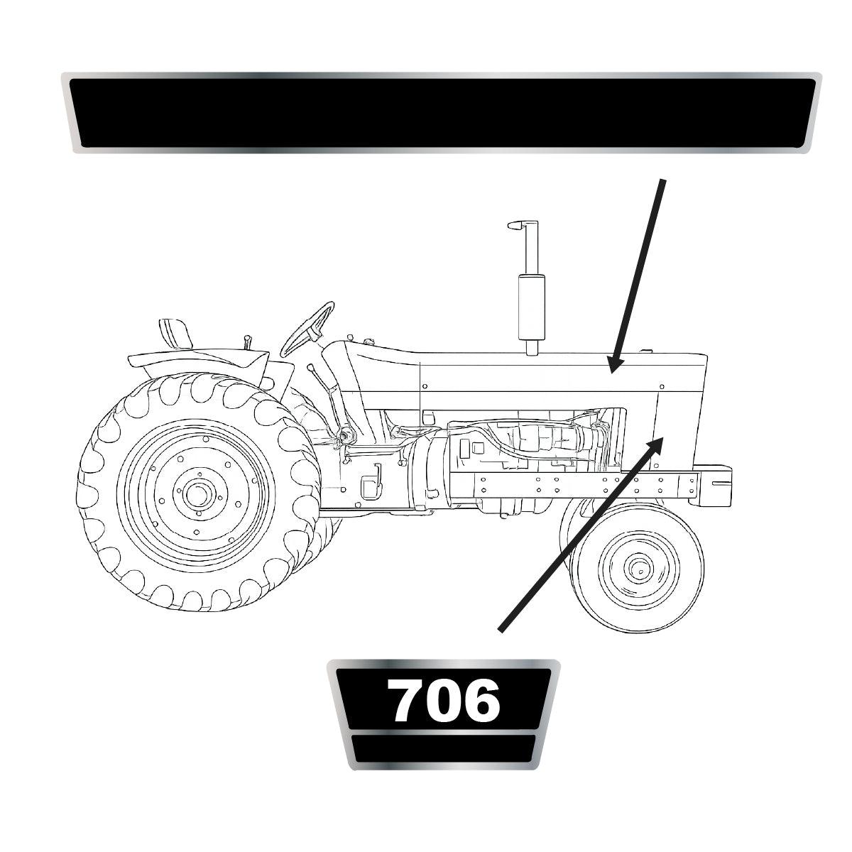 HKIH706 - Hood Decal Set