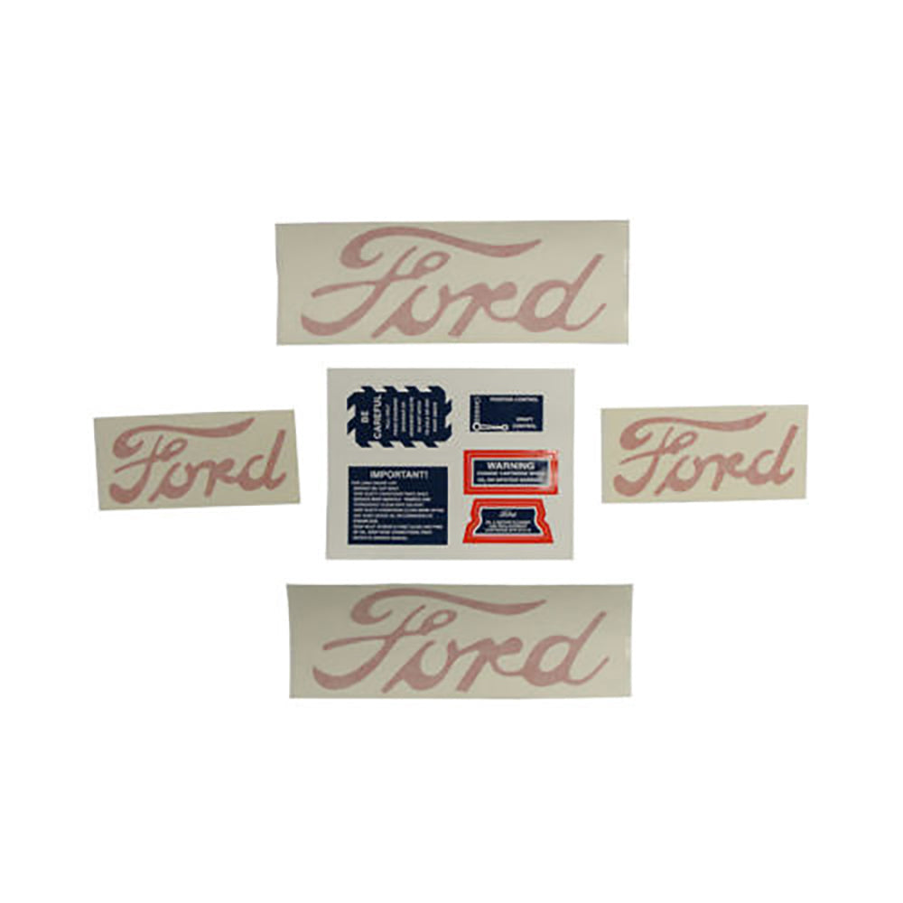 Mylar Decal Set (10-Piece w/ Proofmeter) Fits Ford Replaces 8N5052DP