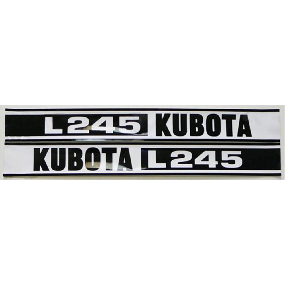 MAE30-1324 - Black & White Hood Decal Set