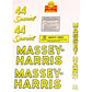 MH 44 Special Mylar Decal Set Fits Massey Harris Replaces MAE30-1446