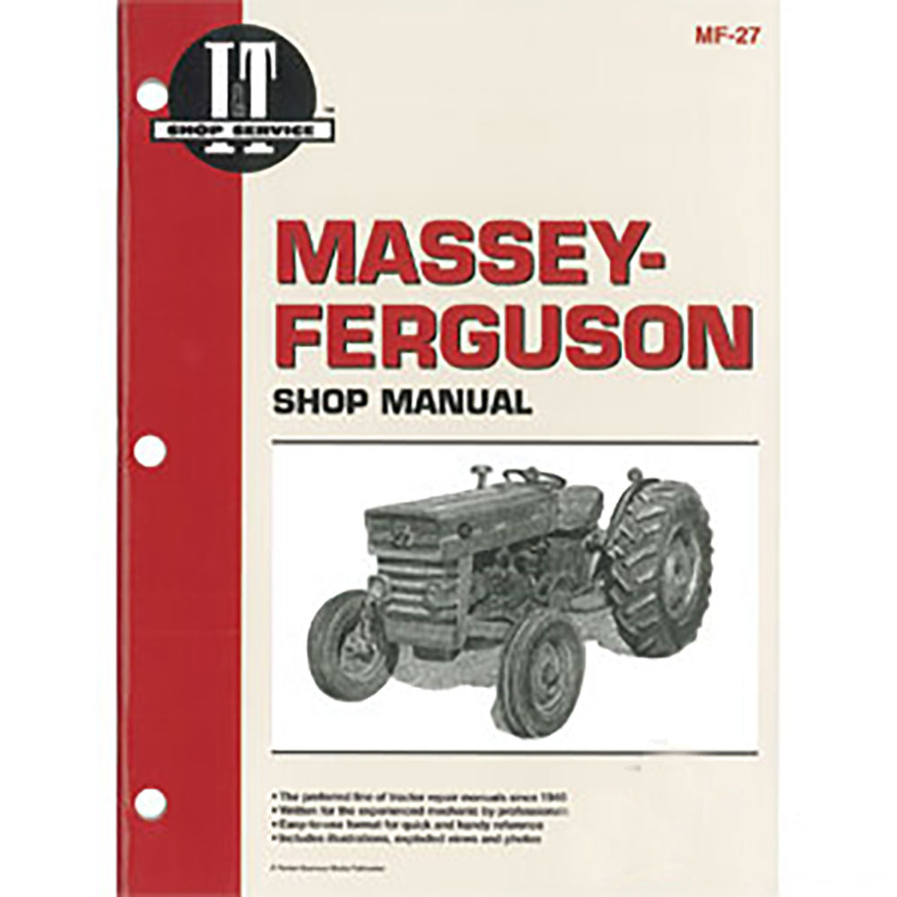 Shop Manual - Fits Massey Ferguson - ITMF27 - Replaces MF-27, MF27