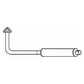 MF-7 Muffler & Pipe Assembly Fits Massey Ferguson