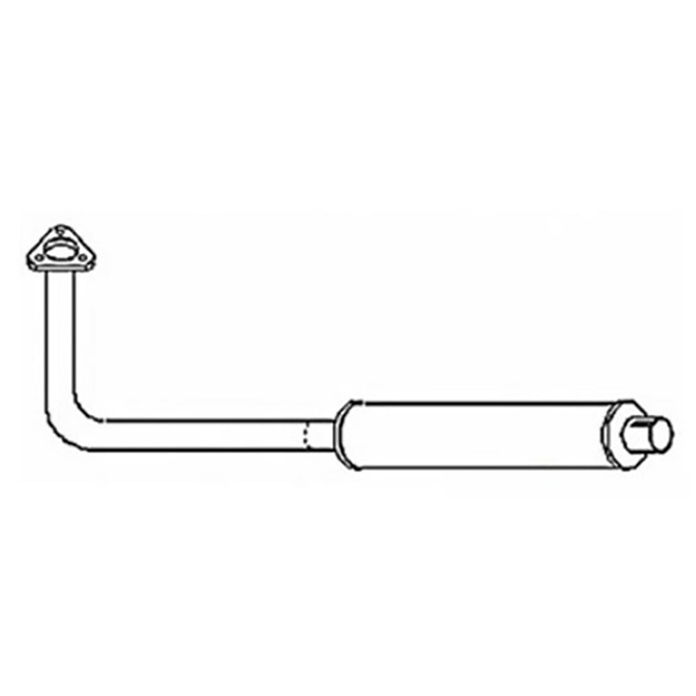 MF-7 Muffler & Pipe Assembly Fits Massey Ferguson