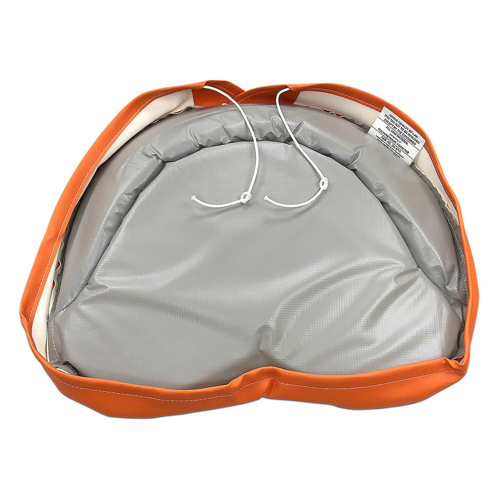 MIS006AC-AIC Tractor Seat Pad, Orange & White