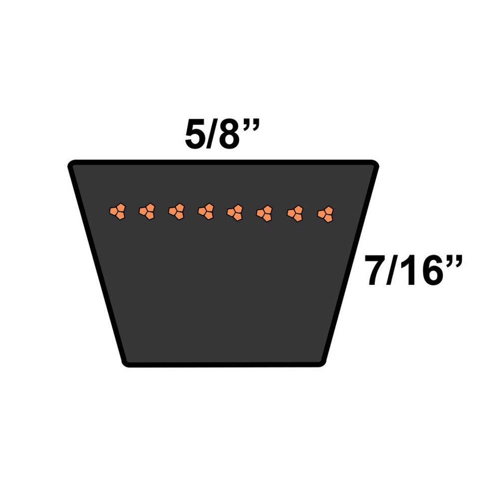 Four 43301603 Belts fit Vicon CM165 CM167 CM216 CM217 CM2200 CM240 Cm247
