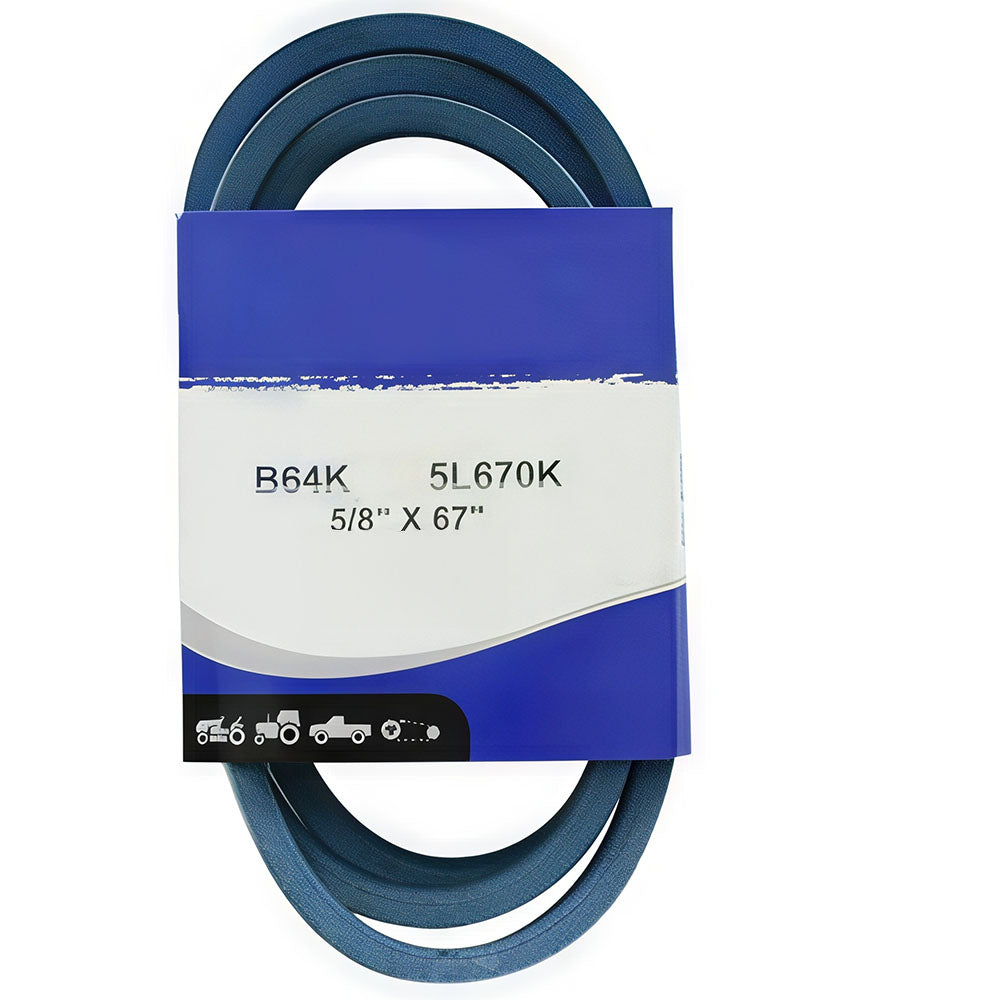 B1B64K Made With Aramid Blue V-Belt (5/8" X 67" )