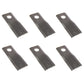 784221 Qty 6: RH Disc Mower Blade Fits Ford/New Holland 442 452 462 463 465