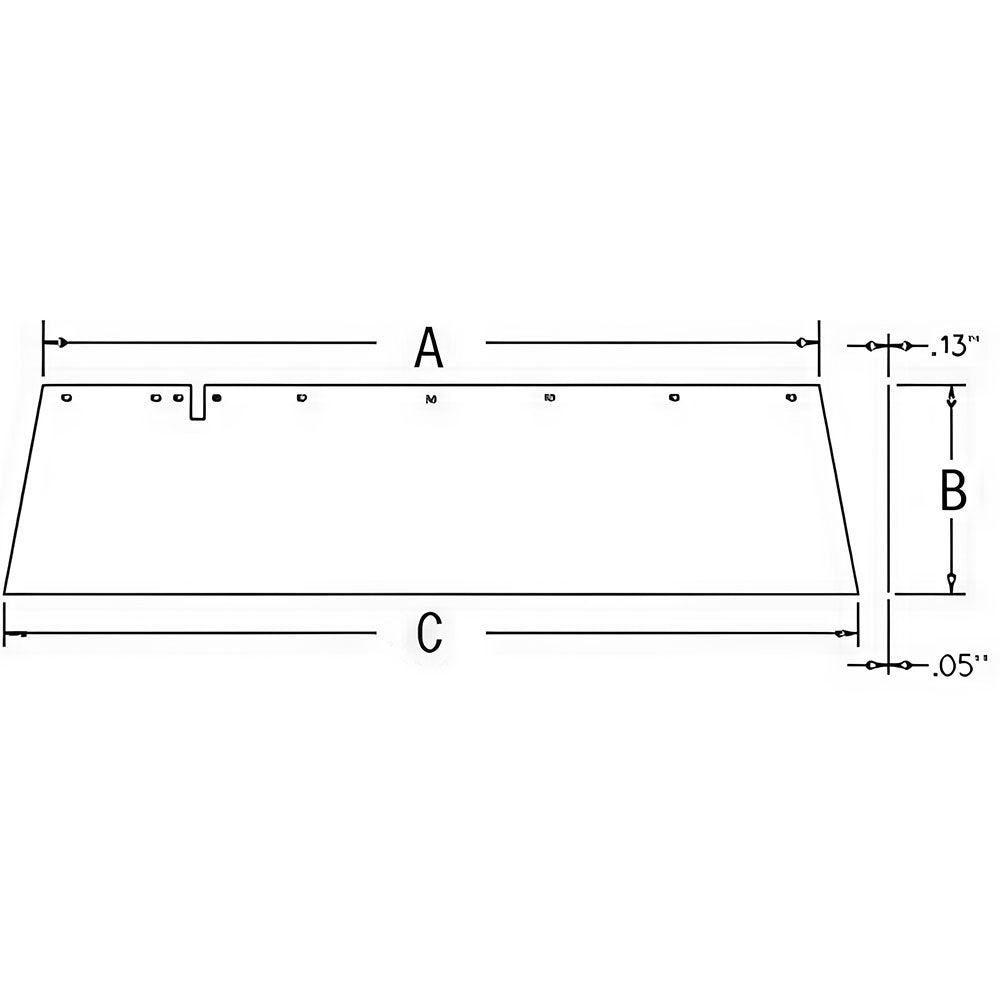 DC26925 DC31782 Right Hand Safety Curtain Fits John Deere 1350 1360 1460 1470