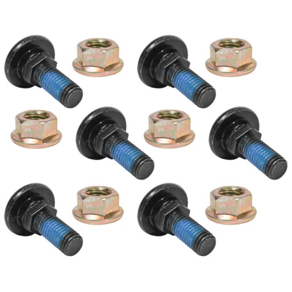 AE71254 Qty 6: Blade Bolt & Nut Fits John Deere 260 270 444G 444J 444K 500R 524K