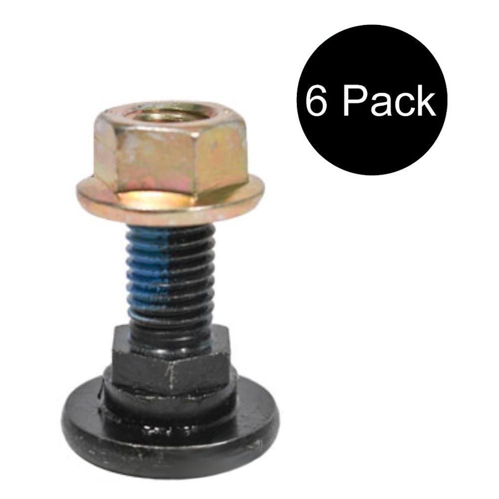 AE71254 Qty 6: Blade Bolt & Nut Fits John Deere 260 270 444G 444J 444K 500R 524K
