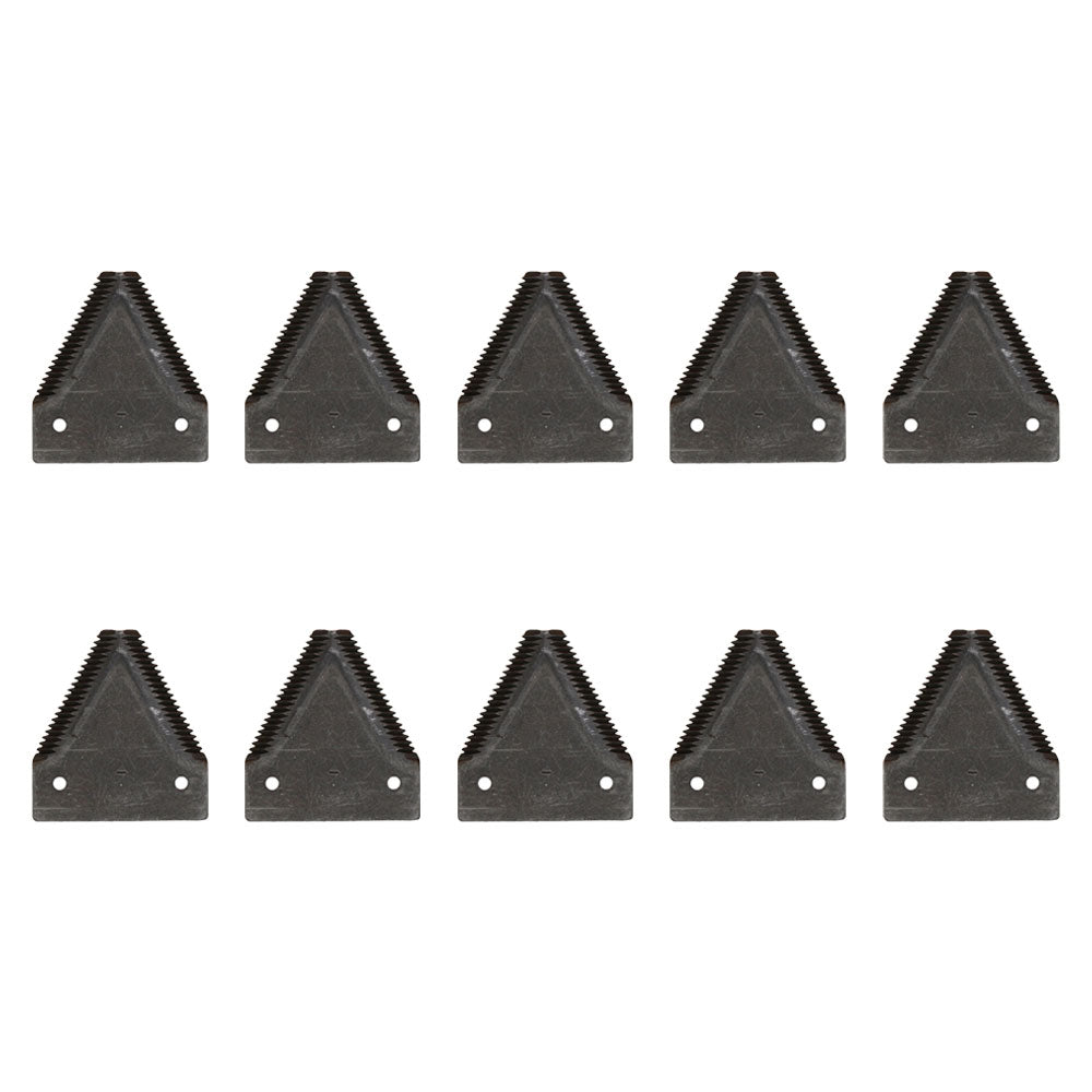 Qty 10: Sickle Sections Fits Ford/New Holland Replaces 491-203325