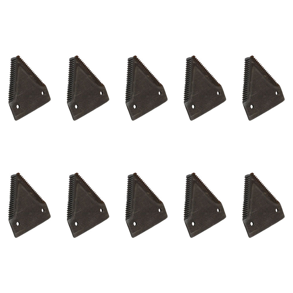Qty 10: Sickle Sections Fits Ford/New Holland Replaces 491-203325