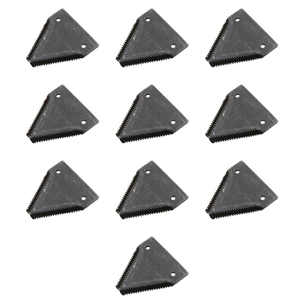 Qty 10: Sickle Sections Fits Case/International Harvester Replaces 491-S621BT