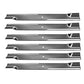 103-1581 798702 Six (6) Lawn Mower Blades Fits Exmark 72" Mowers Laser Z XP
