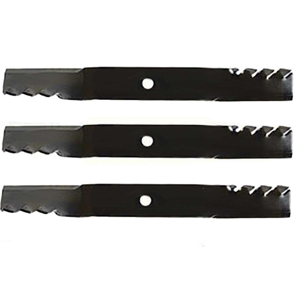 M143504 Qty 3: Toothed Mulching Blade Fits John Deere