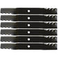 M143504 Qty 6: Toothed Mulching Blade Fits John Deere