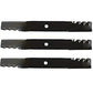 M143504 Qty 6: Toothed Mulching Blade Fits John Deere