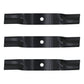 (3) Pack Mower Blades Fits Kubota Kommander 48" K5575-34330 K5575-97530 ZG2048