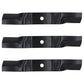 (3) Pack Mower Blades Fits Kubota Kommander 48" K5575-34330 K5575-97530 ZG2048