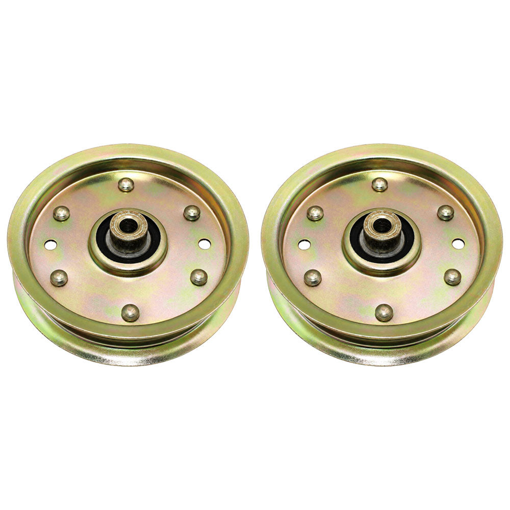 Qty 2: Flat Idler Pulleys Fits MTD Replaces 753-08171
