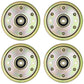 Qty 4: Flat Idler Pulleys Fits MTD Replaces 753-08171