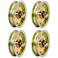 Qty 4: Flat Idler Pulleys Fits MTD Replaces 753-08171