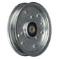 Flat Idler Pulley (Silver Zinc Coated) Fits MTD Replaces 753-08068A