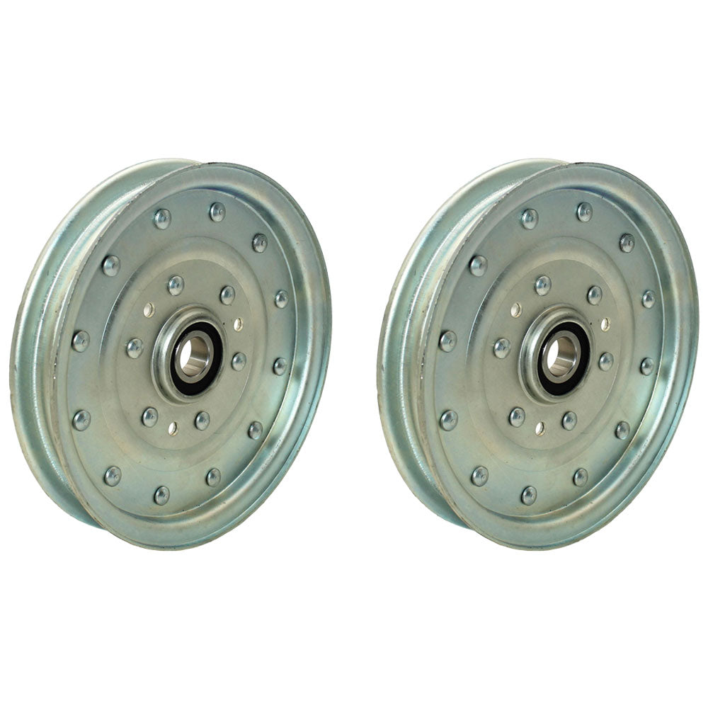 (2) Idler Pulley Fits Exmark Lazer Z & Lazer Z XP Mower With 60" 72" Deck