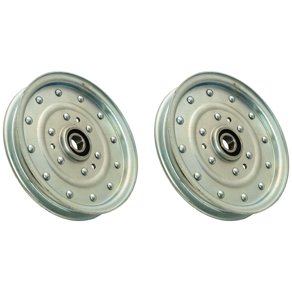 126-7685 Qty 2: Flat Idler Pulley Fits Husqvarna