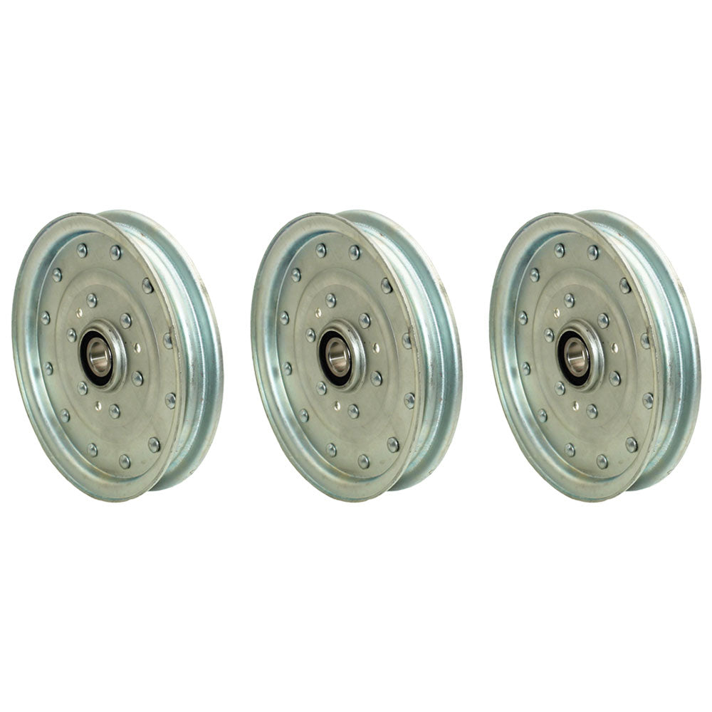 1-633109 Qty 3: Flat Idler Pulley Fits Toro 74260 Z 597 Z 500'S Z Master