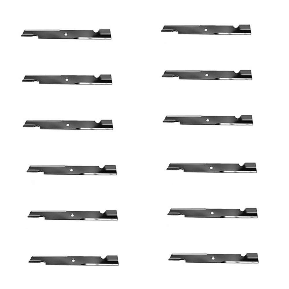 103-6384 Qty 12: Notched Fits Hi-Lift Blade Fits Exmark FRONT RUNNER LASER AS