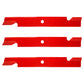 103-6384 Qty 3: Notched Fits Hi-Lift Blade  Fits Exmark FRONT RUNNER LASER AS