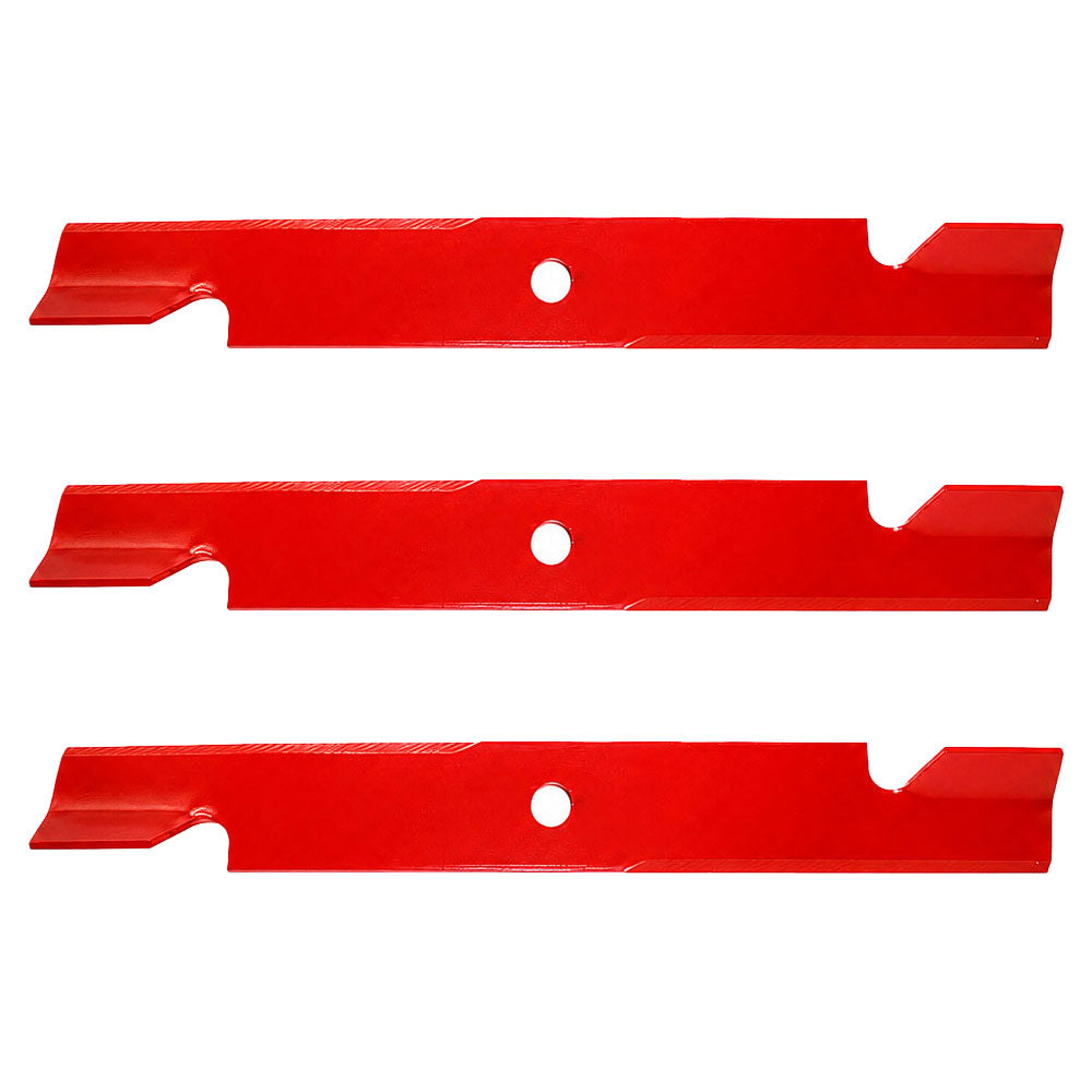 103-6384 Qty 3: Notched Fits Hi-Lift Blade  Fits Exmark FRONT RUNNER LASER AS