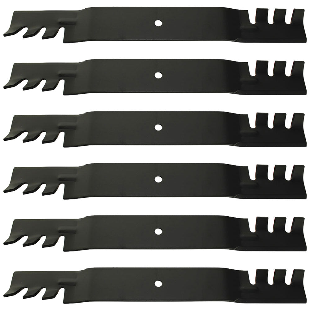 6 PK 13464 Rotary Notched Lift Blades Fits Grasshopper 320245