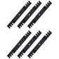 6 PK 13464 Rotary Notched Lift Blades Fits Grasshopper 320245