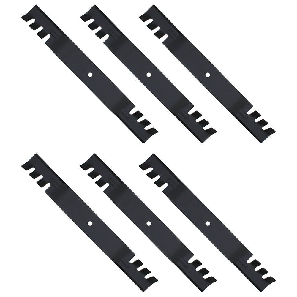 6 PK 13464 Rotary Notched Lift Blades Fits Grasshopper 320245