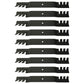 320242 Qty 9: Toothed Blade Fits Woods 1850 Mow`n Machine 1855 Mow`n Machine