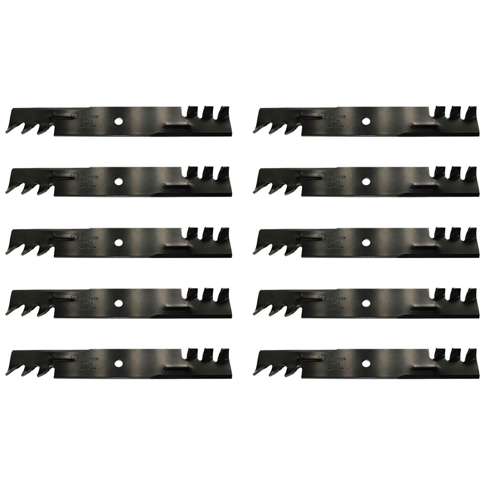 71440001 Qty 10: Toothed Mower Blades Fits Wright Stand-On Mowers