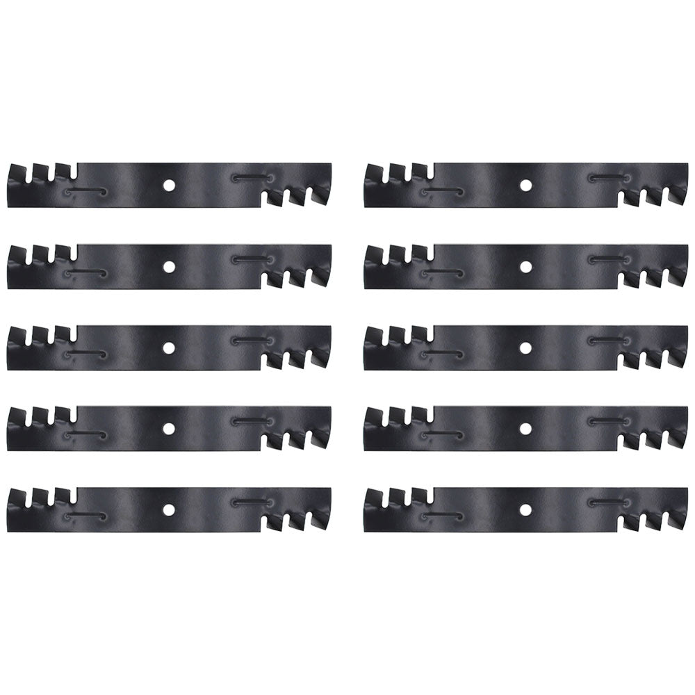D18037 Qty 10: Toothed Mower Blades Fits Great Dane Zero-Turn Mowers
