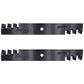 1520843 Qty 2: Toothed Mower Blades Fits Ferris Commercial Lawn Mowers