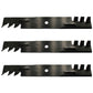 396-726 Qty 3: Toothed Mower Blades Fits Oregon For Commercial Mowers
